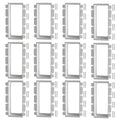 4-Gang Nonmetallic Outlet Box Extender, ETL Listed, 12 Pack | ETL Listed by AIRTAK