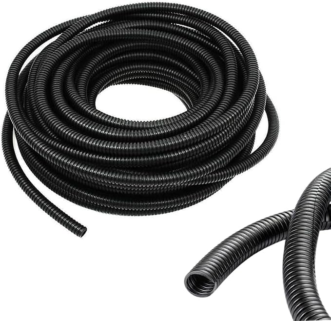 1/4 Inch Wire Loom Split Tubing - 33ft Cord Protector Electric Wires Covers by ALLWIN