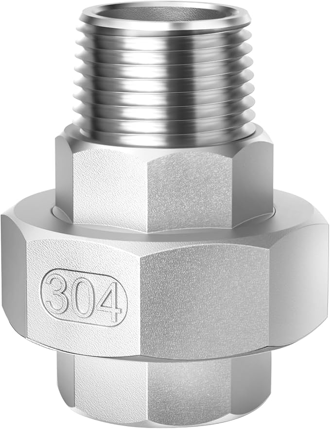 ChillWaves 304 Stainless Steel Cast Pipe Fitting, Union，3/4" NPT Male x 3/4" by VisittheCHILLWAVES
