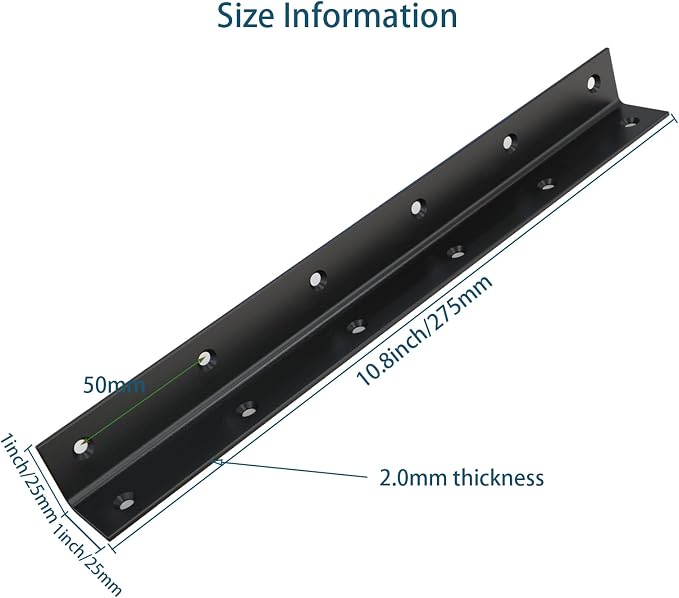 L Bracket, Heavy Duty Corner Brace, Stainless Steel Corner Bracket, Metal Braces - Image 4