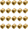 Vis Brass Pipe Fitting, Hex Head Cap, 1/4" NPT Female by VisHomeYard