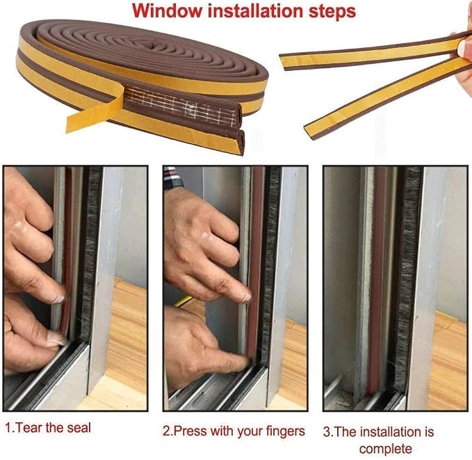 CloudBuyer Weather Stripping for Door, Insulation Weatherproof Doors and - Image 7
