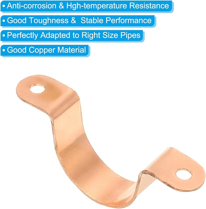 PATIKIL 1" Copper Pipe Strap Fittings - Image 3