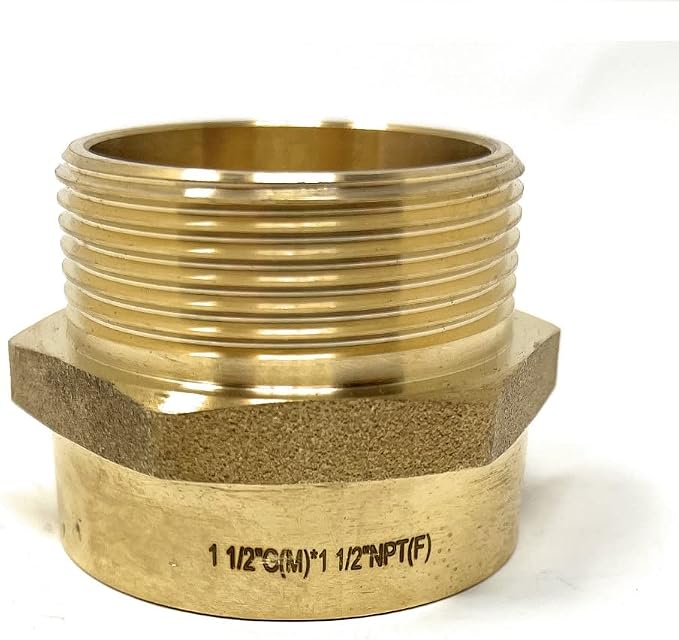Cascada Lead-Free Brass Adapter, G Thread British BSPP Male to NPT Female) by CascadaShowers
