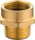 Brass Pipe Fittings Connector G 1/2 Female Thread to US 1/2 NPT Male Thread by Tecmolog