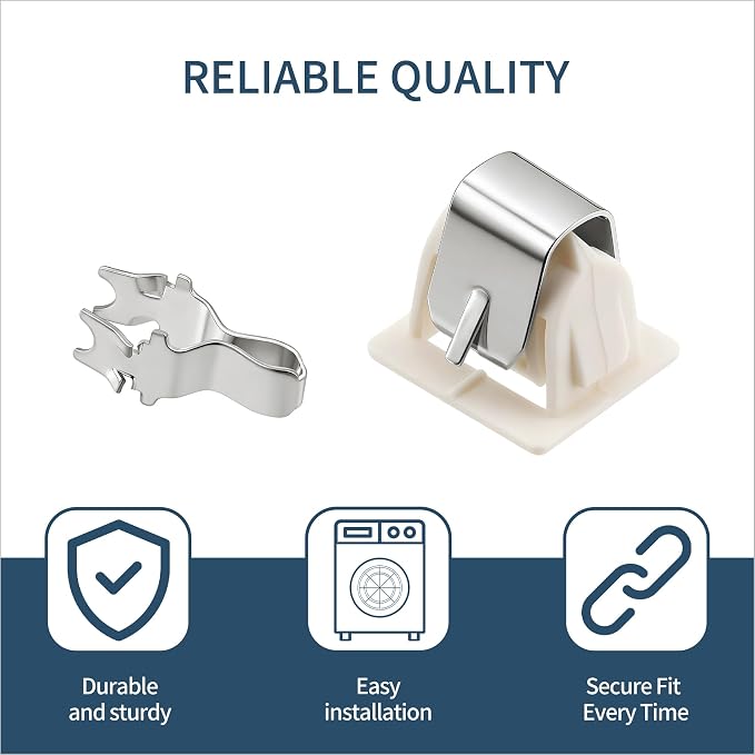 2 Pairs 279570 Dryer Door Latch Strike Kit Replacement Part - Image 4