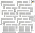 14x06 Air Return Vent Cover, Solid Steel White, 20 Pack by SierraGrates