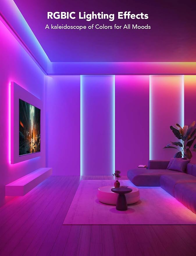 Govee 65.6ft RGBIC LED Strip Lights, LED Lights - Image 8