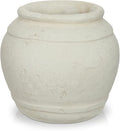 Briful Rustic Ceramic Farmhouse Vase, 5.9" Vintage Textured Pottery Jar | by Briful
