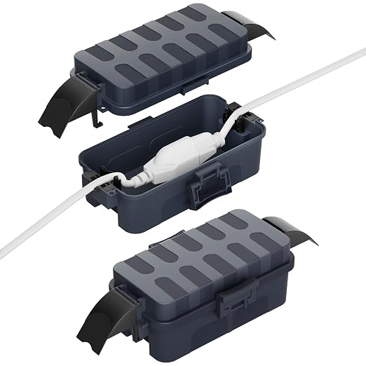 2 Pack IP55 Small Outdoor Electrical Box Waterproof by FLEMOON