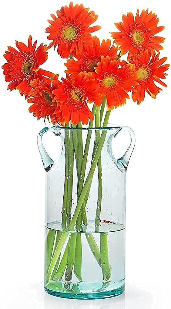 MDLUU Decorative Glass Vase 11" Tall, Bubble Air Flower Vase - Image 2