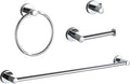 BGL Bathroom Accessory Set Chrome 4 Pieces Bathroom Towel Rack 24 Inches by BGL