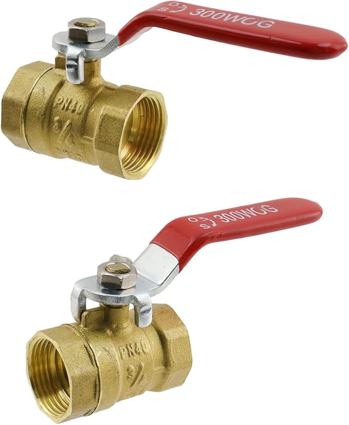 Brass Ball Valve Shut Off Switch 3/4" Female to 3/4" Female | Thick Brass - Image 5