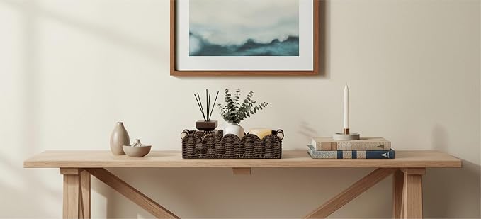 CubesLand Toilet Paper Storage Basket Organizer, Small Wicker Decor Basket | - Image 4