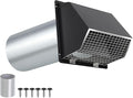4Inch Dryer Vent Cover Outside, Hooded Wall Vent by JYINCPED