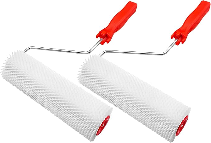 9 Inch Screed Spiked Roller, Thread in Handle | Latex Floor Self Leveling by ProfessionalHandToolsSet