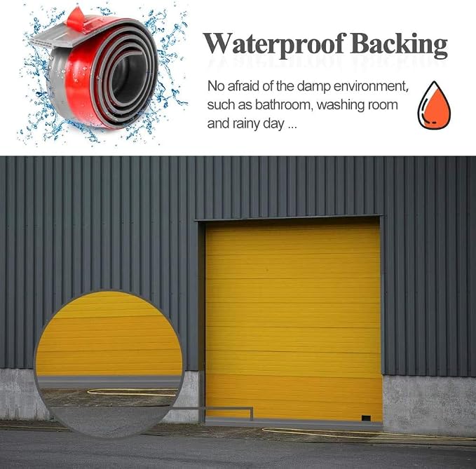 Huge Gap Door Draft Stopper, 3.4" W x 39" L Widened Rubber Door Sweep, Noise & - Image 5