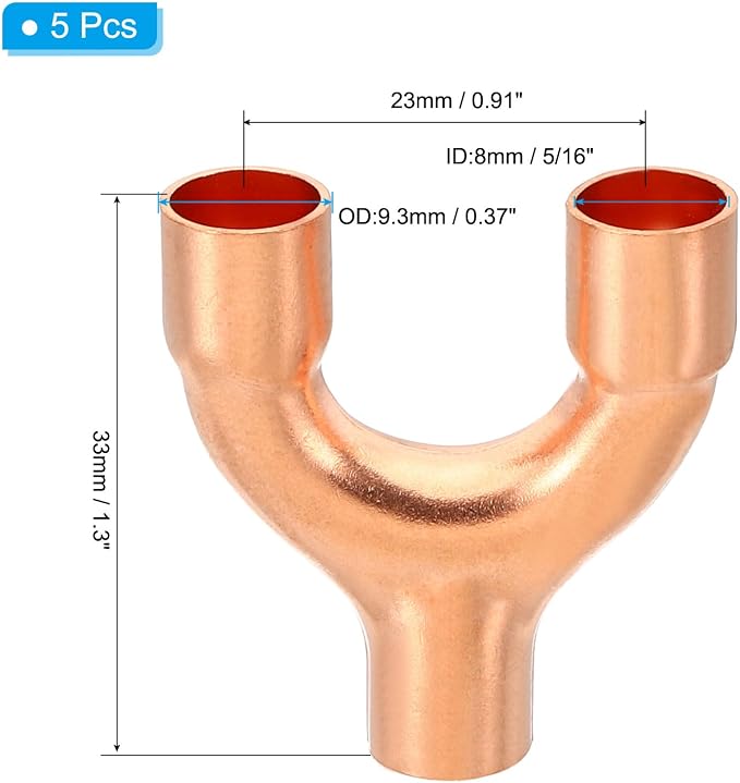 PATIKIL 5/16 Inch ID Copper Fitting - Image 2