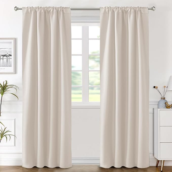 H.VERSAILTEX Blackout Curtains Thermal Insulated Window Treatment Panels Room - Image 2