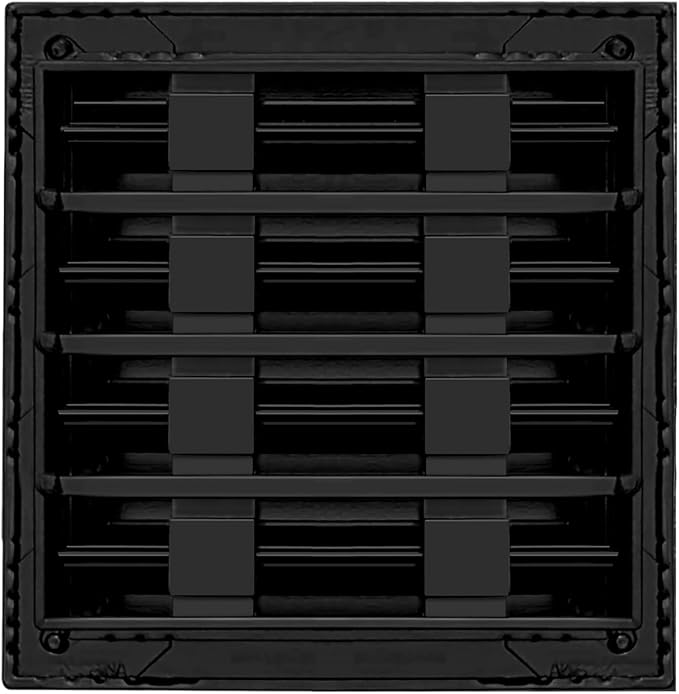 BUILDMART - 8x8 Modern AC Vent Cover - Decorative Black Air Vent - Standard - Image 2