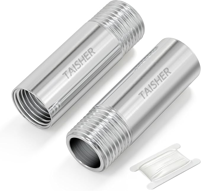 2pcs Thickened Nipple Cast Pipe 1/2" MNPT x 1/2" FNPT by TAISHER