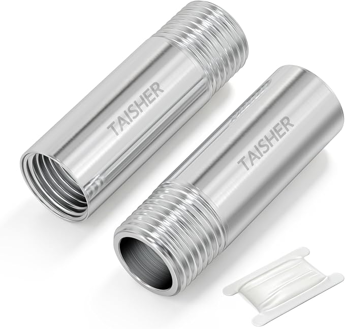 2pcs Thickened Nipple Cast Pipe 1/4" MNPT x 1/4" FNPT by TAISHER