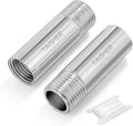 2pcs Thickened Nipple Cast Pipe 1/4" MNPT x 1/4" FNPT by TAISHER