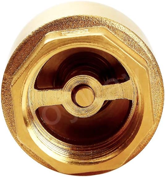Joywayus Brass Check Valve 3/4" NPT Female Thread One Way Backflow Preventer - Image 5
