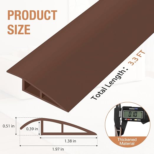 Floor Transition Strip Self Adhesive Vinyl Door Threshold Strip | Rubber - Image 5