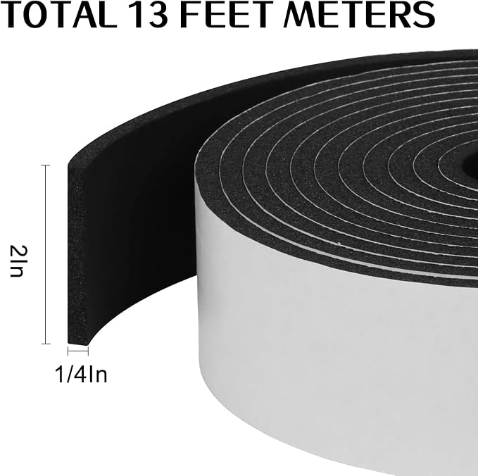 Storystore Weather Stripping Foam Tape, Noise Reduction & Gap Sealing - Image 2