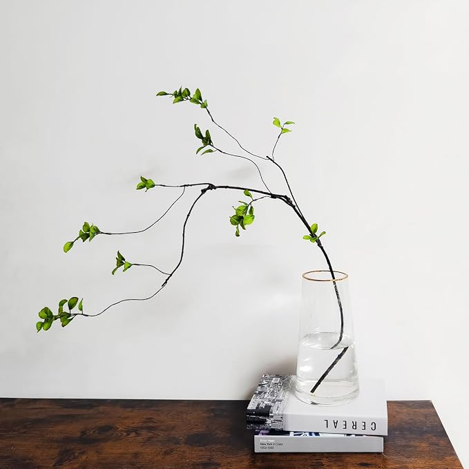 4 Pcs Artificial Ficus Branches Faux Eucalyptus Stems, 47.2 Inch Fake Greenery - Image 6