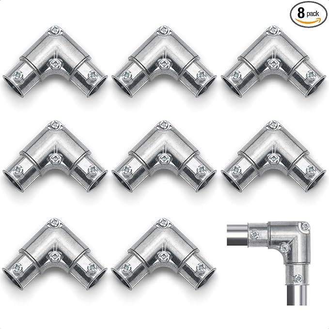 1/2 Inch EMT to EMT 90 Degree Inside Corner Pulling Elbows, EMT Conduit by Loyzen