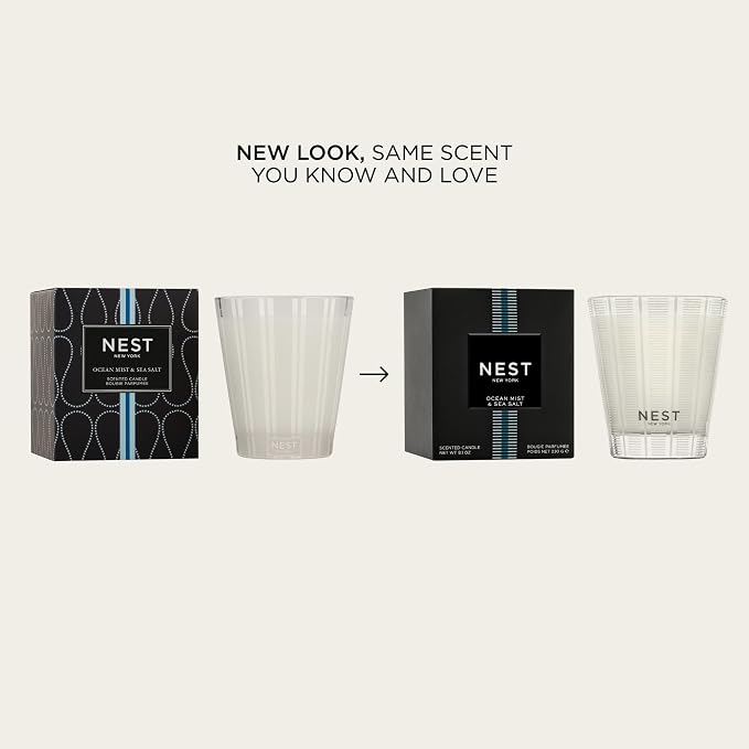 NEST New York Scented 3-Wick Candle, Ocean Mist & Sea Salt - Image 2