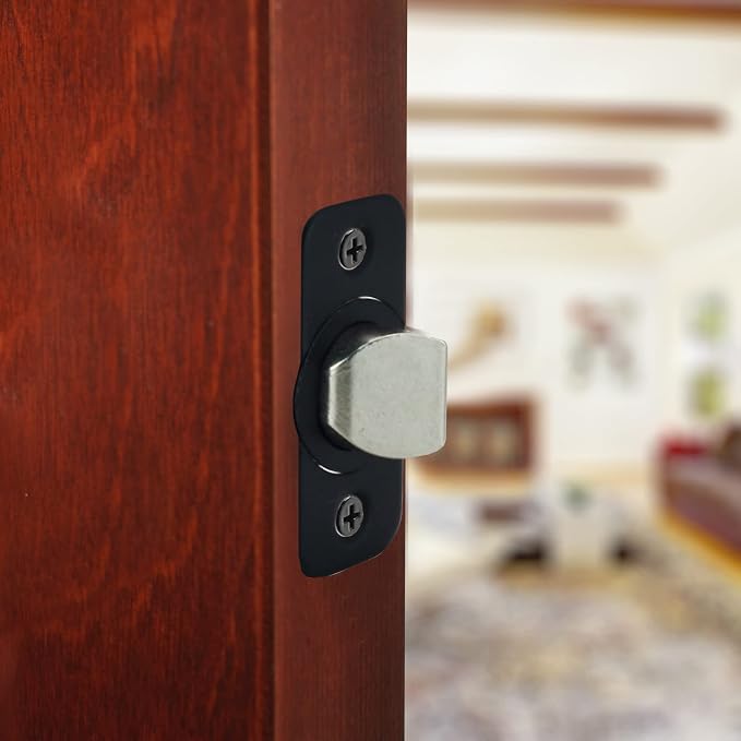 Design House Pro Series Passage Door Latch, Matte Black | Adjustable - Image 6