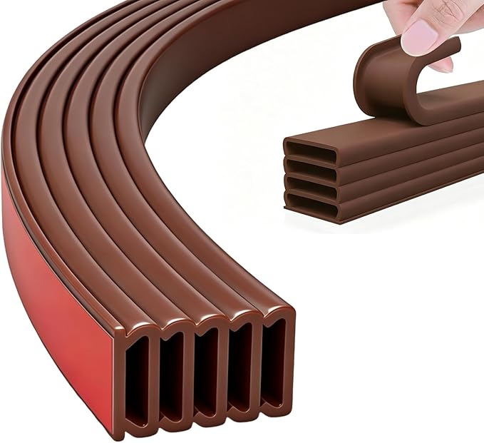 5-Layer Self-Adhesive Weather Stripping Door Seal, Soundproof Draft Stopper by Unknown