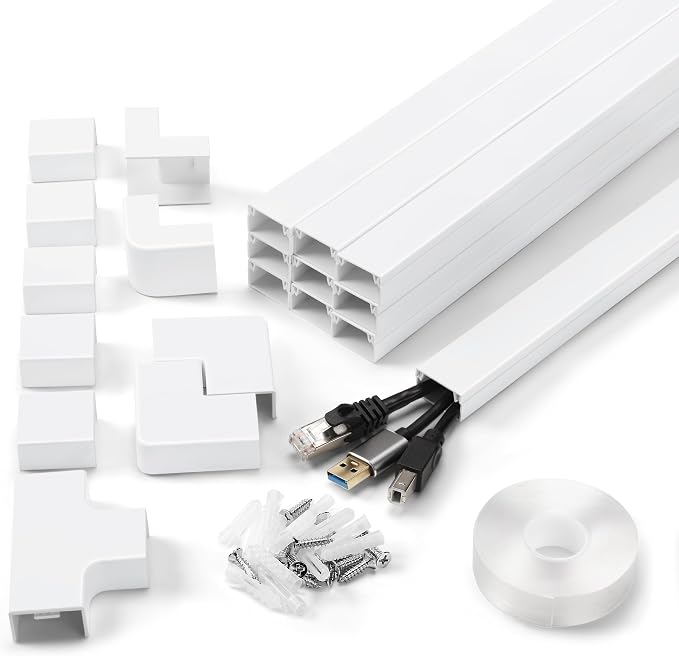 170in Wall Cable Hider Kit, Cord Hider Wall Cord Cover by YCLYC