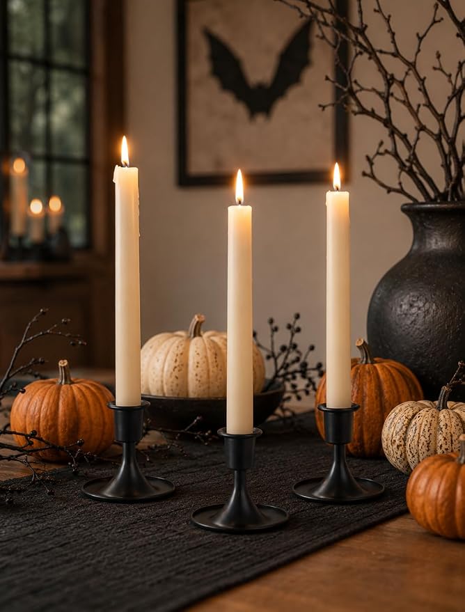 Black Candlestick Candle Holders - Image 4