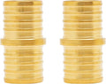 2-Pack 1" PEX Coupling, 1 Inch PEX Fittings | Brass by SUNGATOR