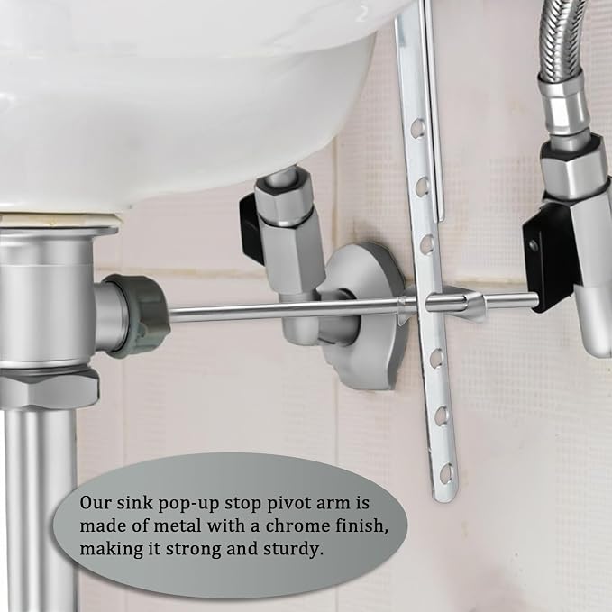 2 Pack Lavatory Pop Up Center Piece Assembly, Sink Stopper Pivot Rod - Image 5
