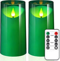 NURADA 3"x6"Flickering Flameless Candles: 3D Wick Acrylic Battery Operated LED by NURADA