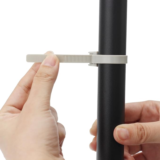 Pipe Wall Bracket with Zip Ties Mount, PVC Pipe Suspension Hanger, Pipe Clamps - Image 4