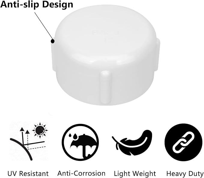 15Pack 1 Inch Female PVC Pipe End Cap 1 Inch Female Threaded Plug Adapter - Image 4