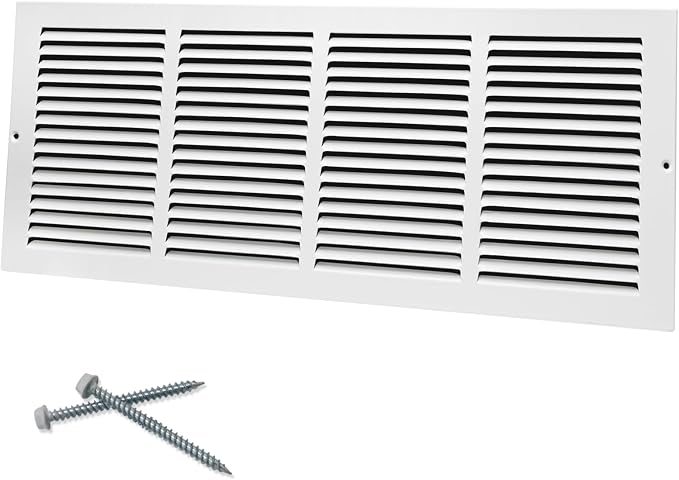 Howeall 24"W x 8"H Steel Return Air Grille, Air Return Vent Cover by Howeall