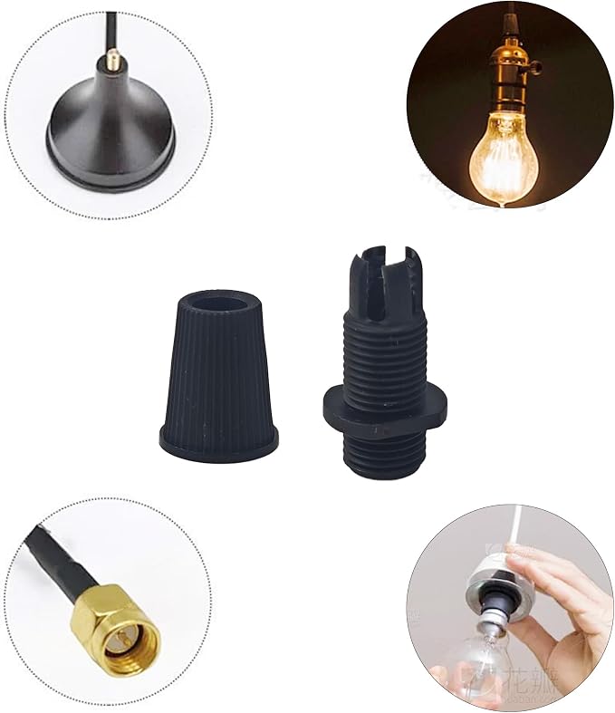 50 Pairs Plastic Pendant Lighting Strain Reliefs, Lamp Light Fixture Replacement - Image 4