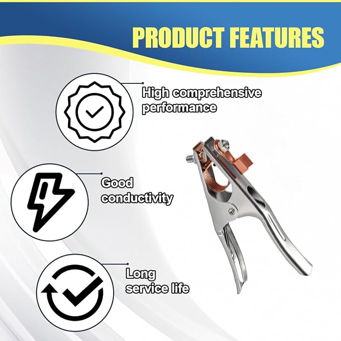 2PCS 300A Welding Ground Clamp, Manual Welder Electrode Clamp Tool - Image 4