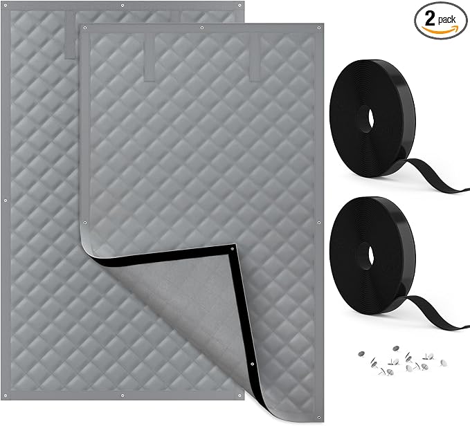 Thermal Window Cover for Winter, Oxford Cloth Cotton Layer Window Covers for by AGHITG