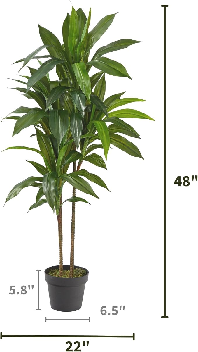 Nearly Natural 48 in Artificial Dracaena Real-Touch Plant - Image 4