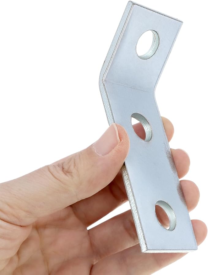 QWORK 12 Pack 135° Inside Angle Brackets – 3-Hole Connectors - Image 6