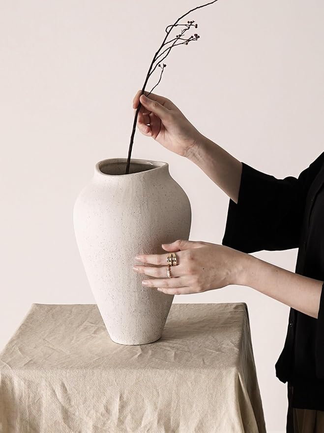 White Ceramic Vase - Image 5