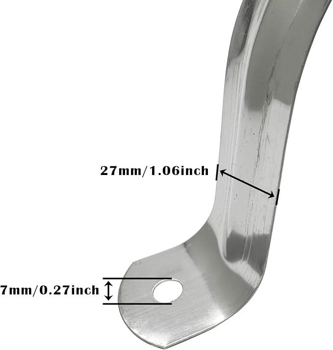 3Inch Two Hole Stainless Steel U-Tube Clamp Connecting Ring Hose Clamp-Bracket - Image 6